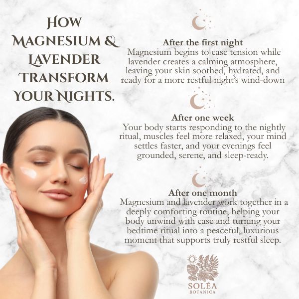 Soléa Botanica Magnesium + Lavender Bedtime Soothing Cream